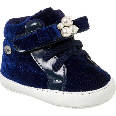 Tênis Bebê Feminino Klin Recém-nascido Veludo