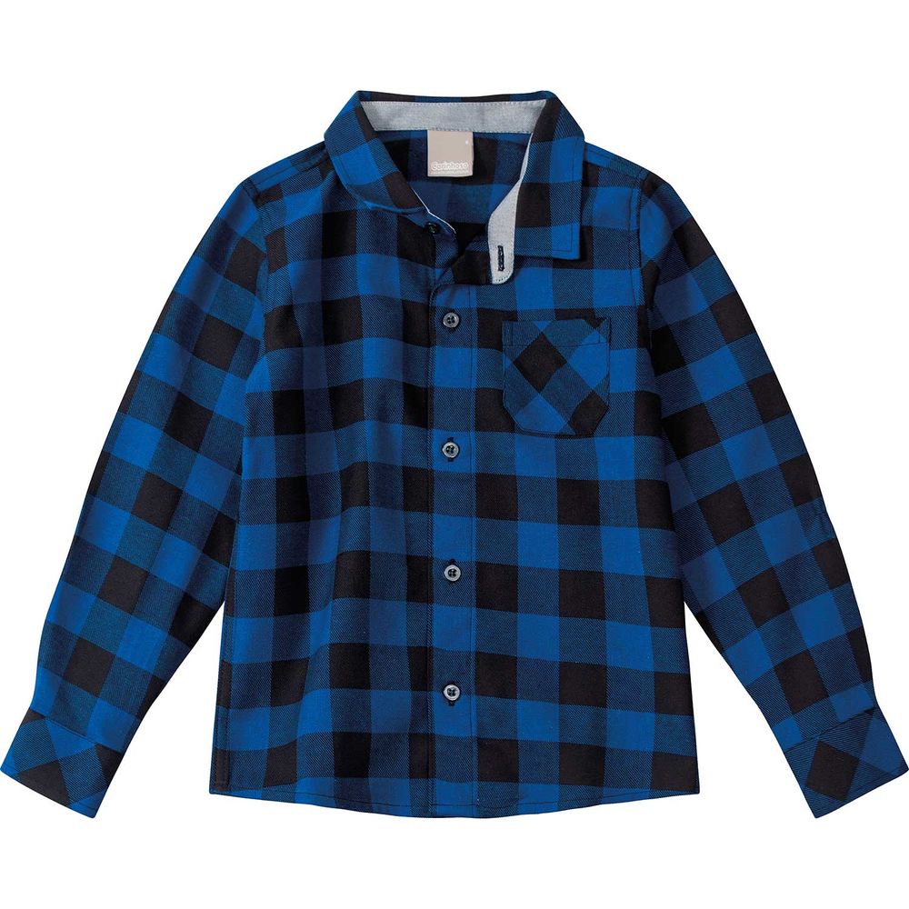 camisa flanela infantil